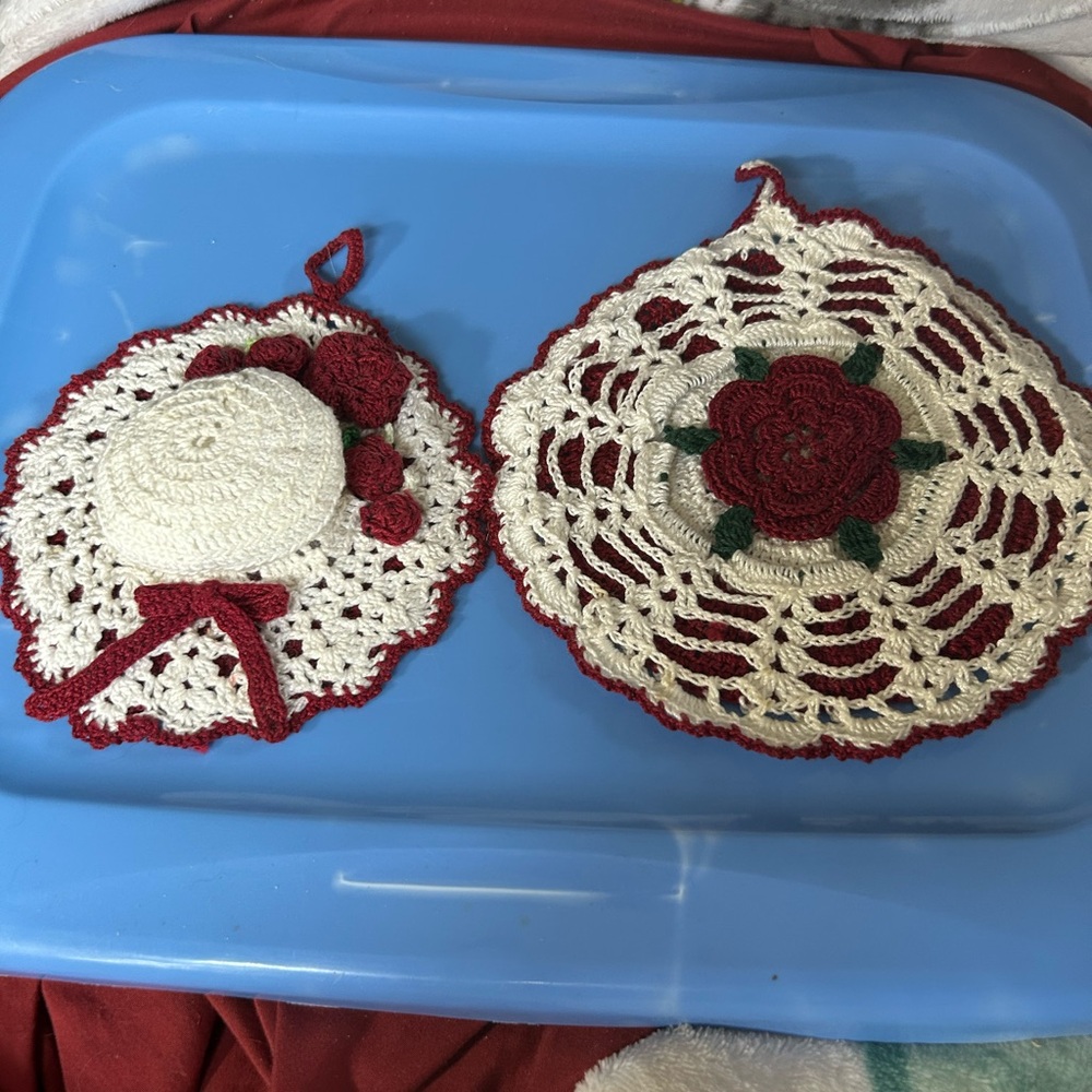 Vintage Hand Crocheted Doilies